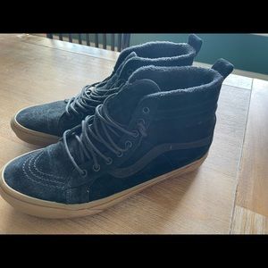 Vans come weather high tops black